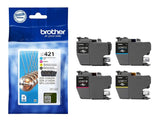 BROTHER 4-pack of Black Cyan Magenta and Yellow 200-page standard capacity ink cartridges for DCP-J1050DW MFC-J1010DW and DCP-J11