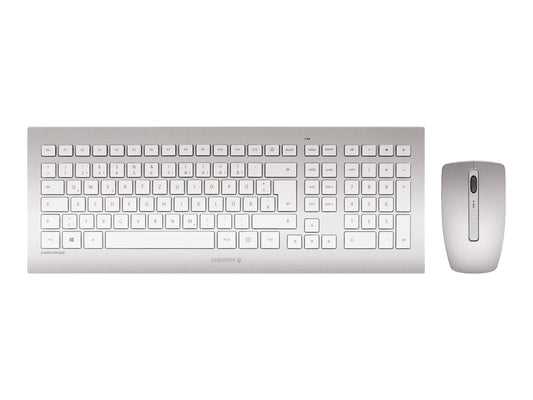 CHERRY Ensemble sans fil DW 8000 USB blanc/argent layout Belge