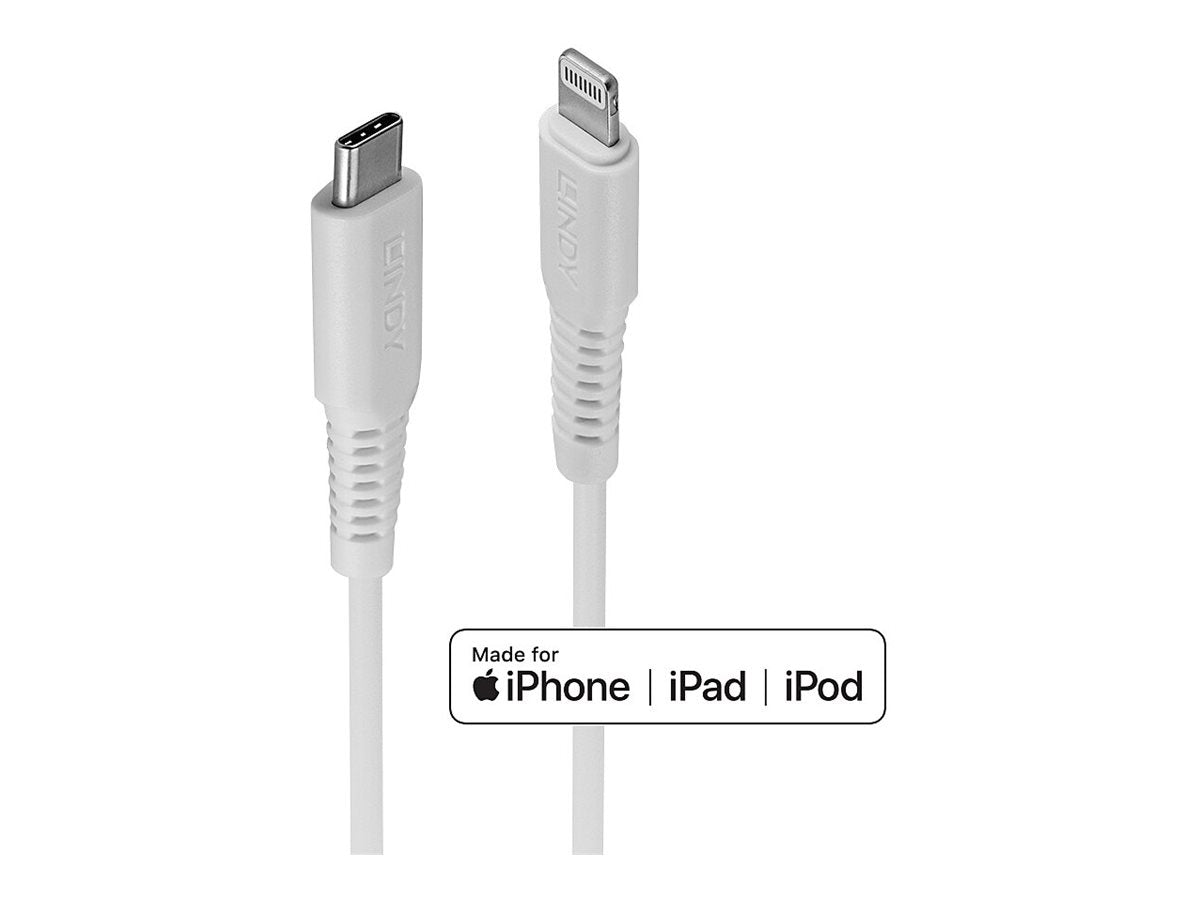 LINDY 3m USB C to Lightning Cable White