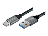 MCL Cable Type C Male / Type A USB 3.0 Male braided 5Gb 3A - 2m