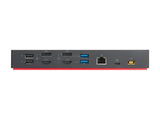 LENOVO ThinkPad Hybrid USB-C avec USB-A Dock - Station daccueil - USB-C - 2 x HDMI, 2 x DP - GigE - 135 Watt - ThinkRed