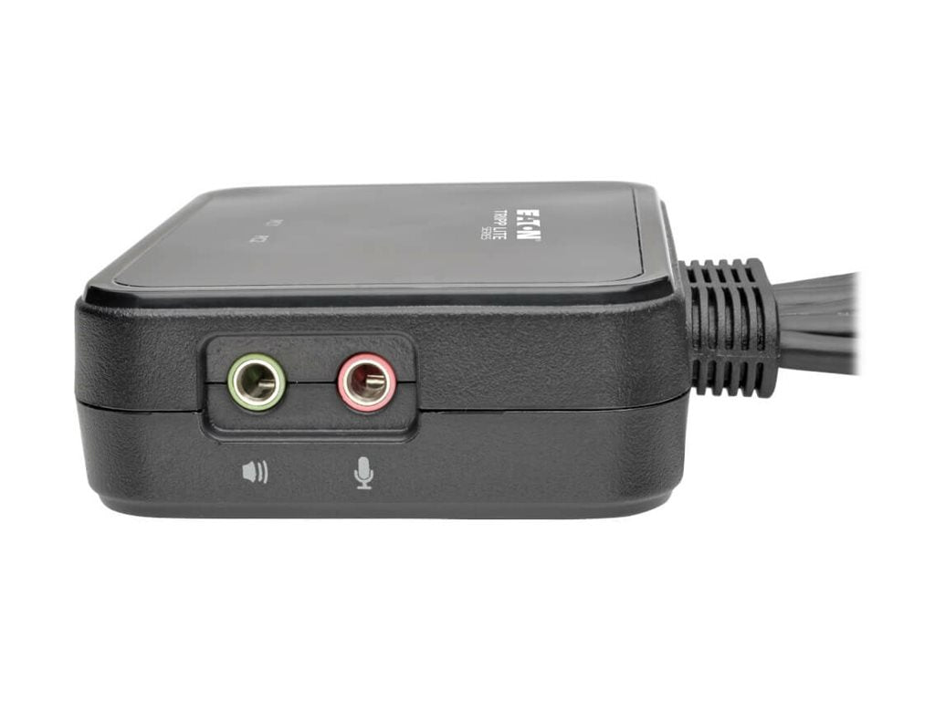 EATON TRIPPLITE 2-Port USB/HD Cable KVM Switch with Audio/Video Cables and USB Peripheral Sharing KVM audio USB switch 2xKVM USB