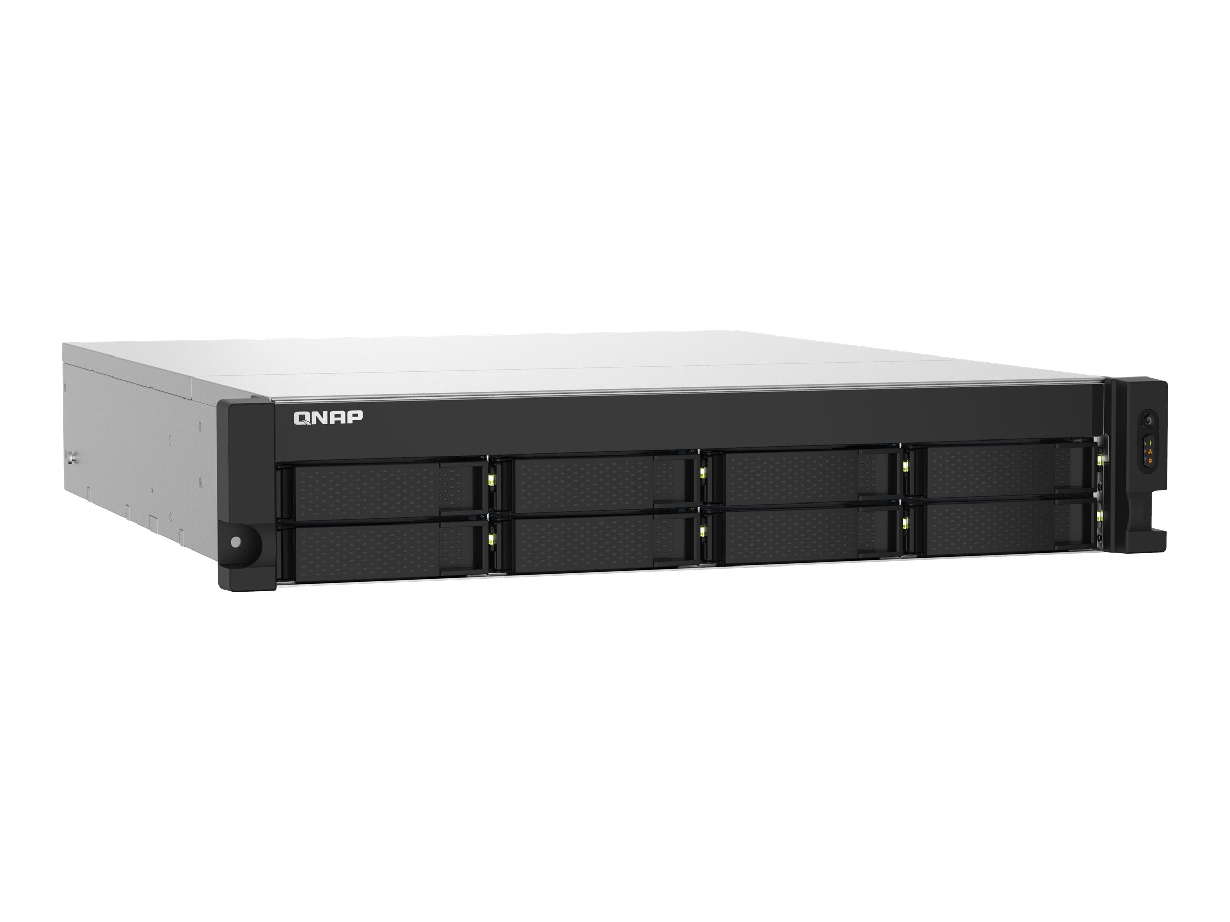 QNAP TS-832PXU-RP-4G 8-Bay rackmount NAS AL324 4Go DDR4 UDIMM RAM SATA 6Gb/s 2x 10GbE SFP+ 2x 2.5GbE 1x PCIe Gen2 x2 slot 250W