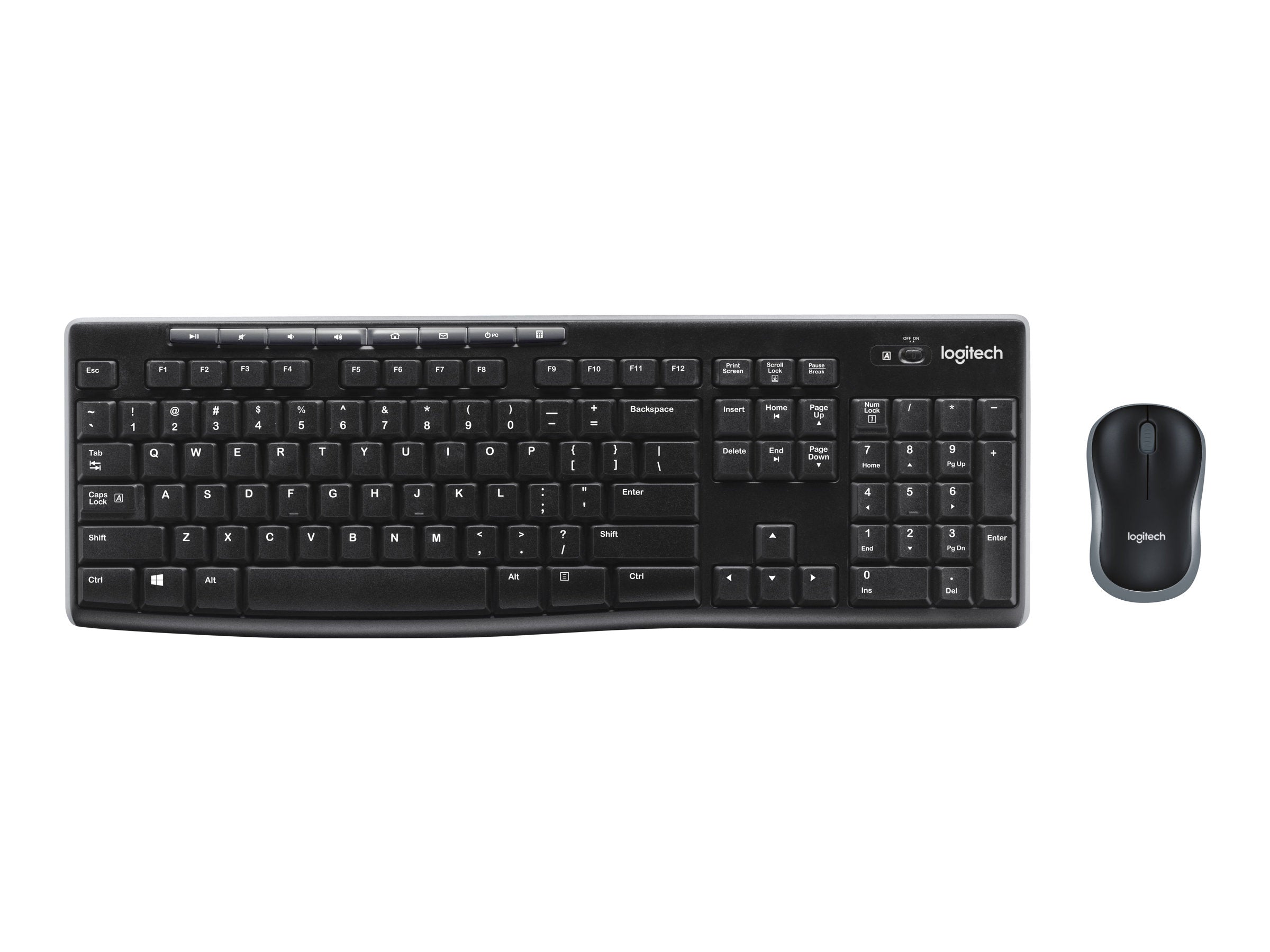 LOGITECH MK270 wireless Desktop USB black (IT)