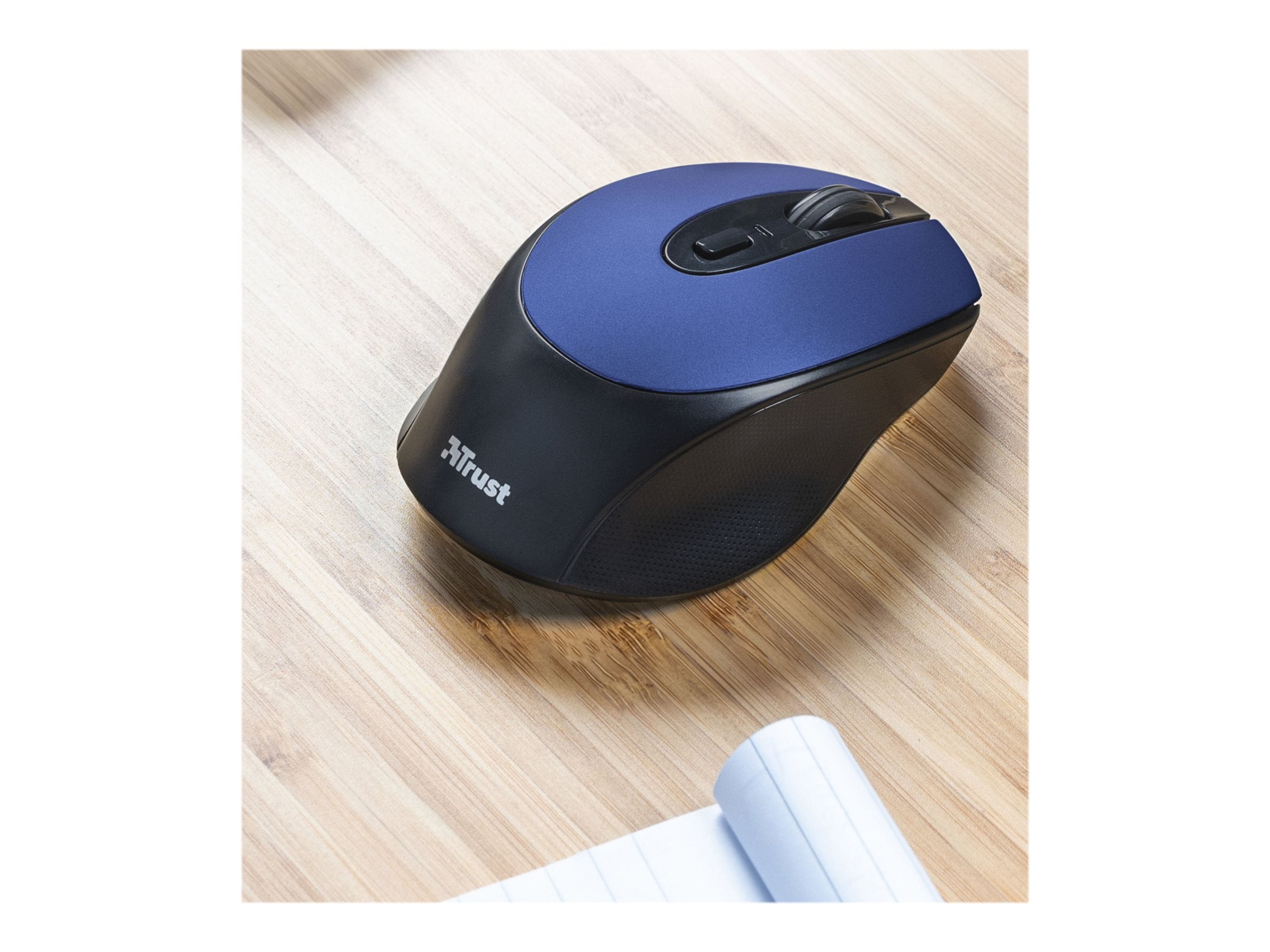 TRUST Souris sans fil ZAYA rechargeable - Bleue