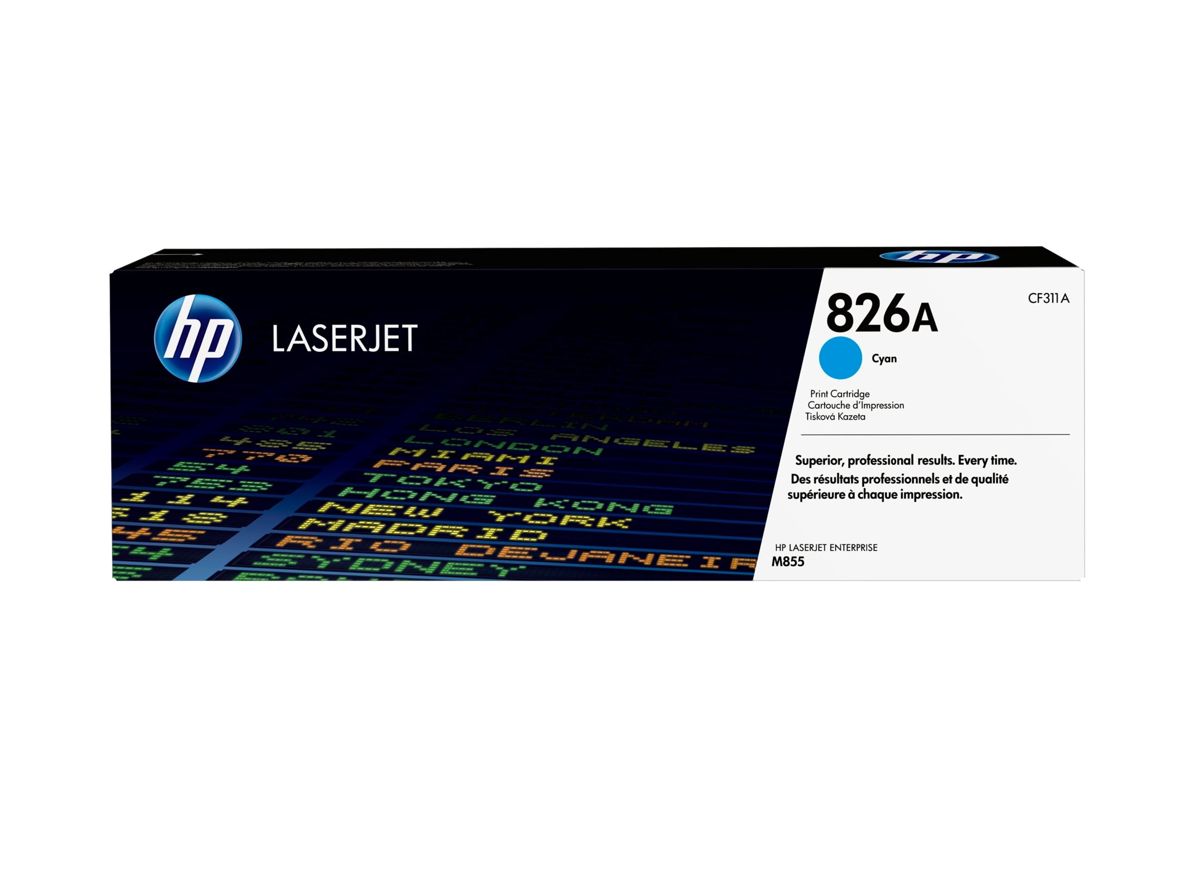 HP 826A original Toner cartridge CF311A cyan standard capacity 31.500 pages 1-pack