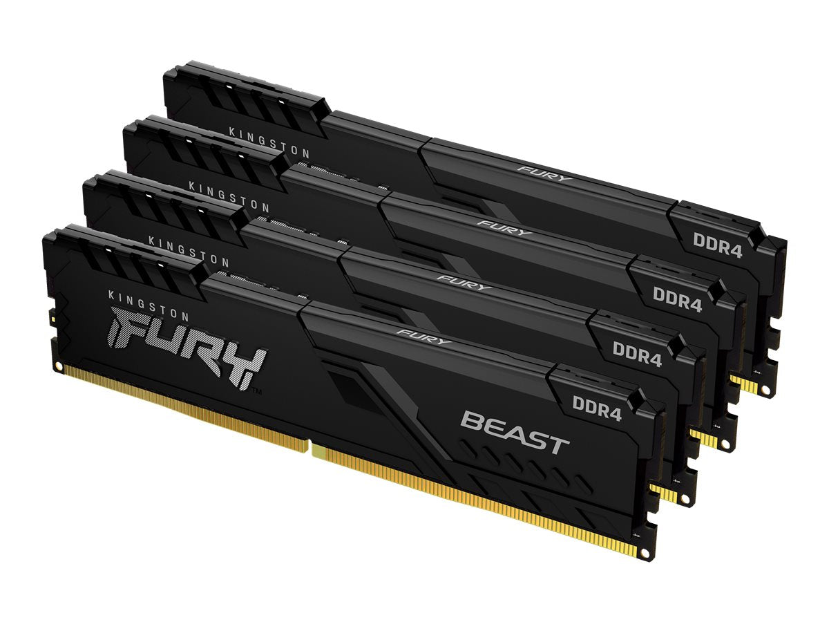 KINGSTON 32Go 3200MHz DDR4 CL16 DIMM Kit of 4 FURY Beast Black