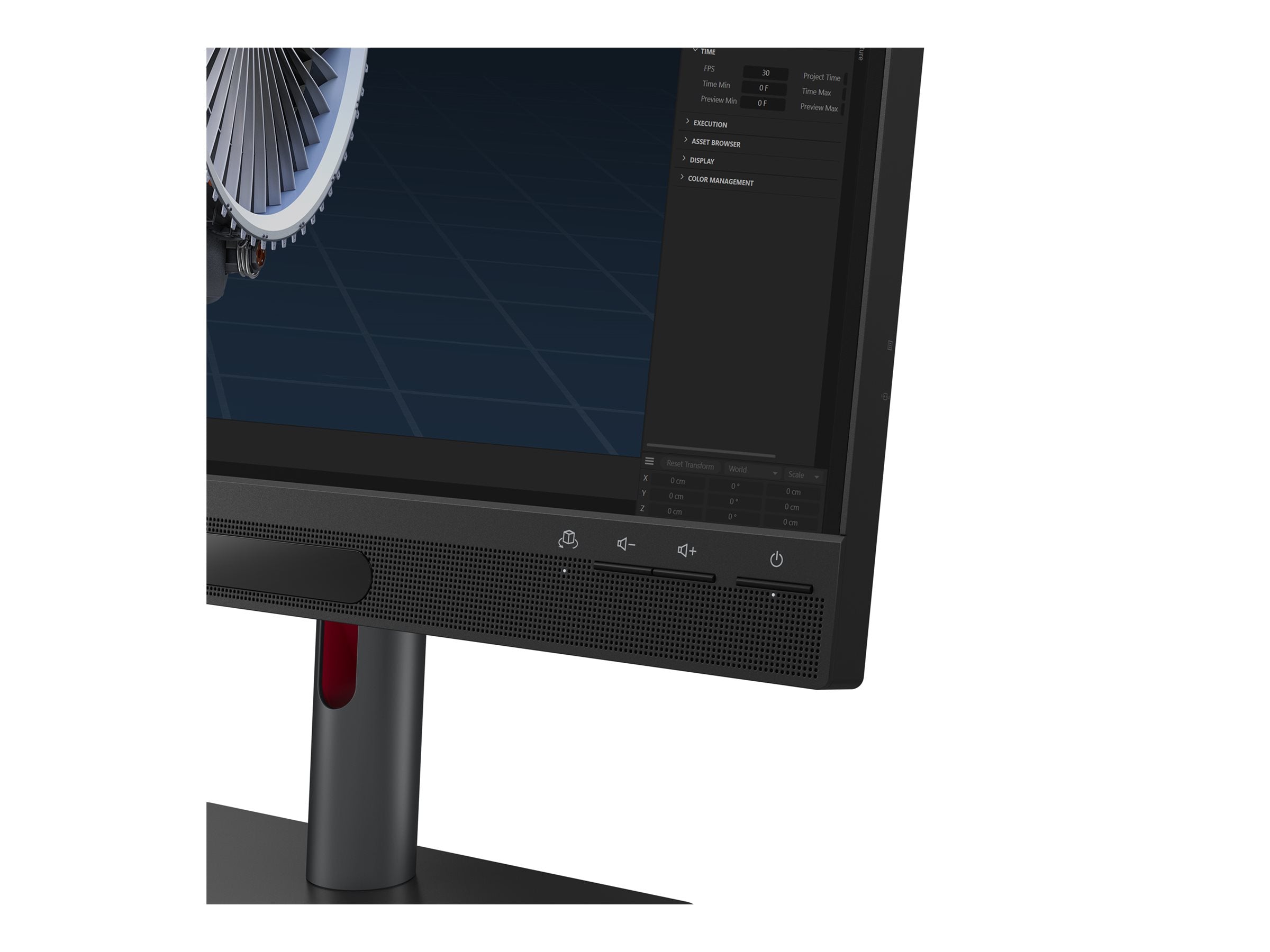 LENOVO ThinkVision 27 3D LED Écran 27p 3840x2160 4K 60Hz IPS 310cd/m2 1200:1 HDR10 4ms HDMI DisplayPort USB-C speakers