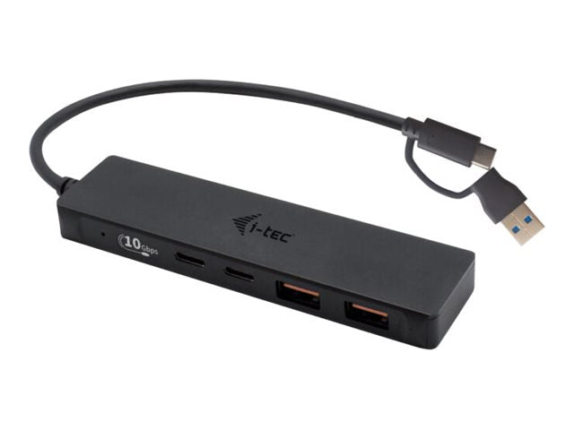 I-TEC USB-C Metal HUB 2xUSB 3.0 2xUSB-C 5Gbps without power adapter ideal for Notebook Ultrabook Tablet PC