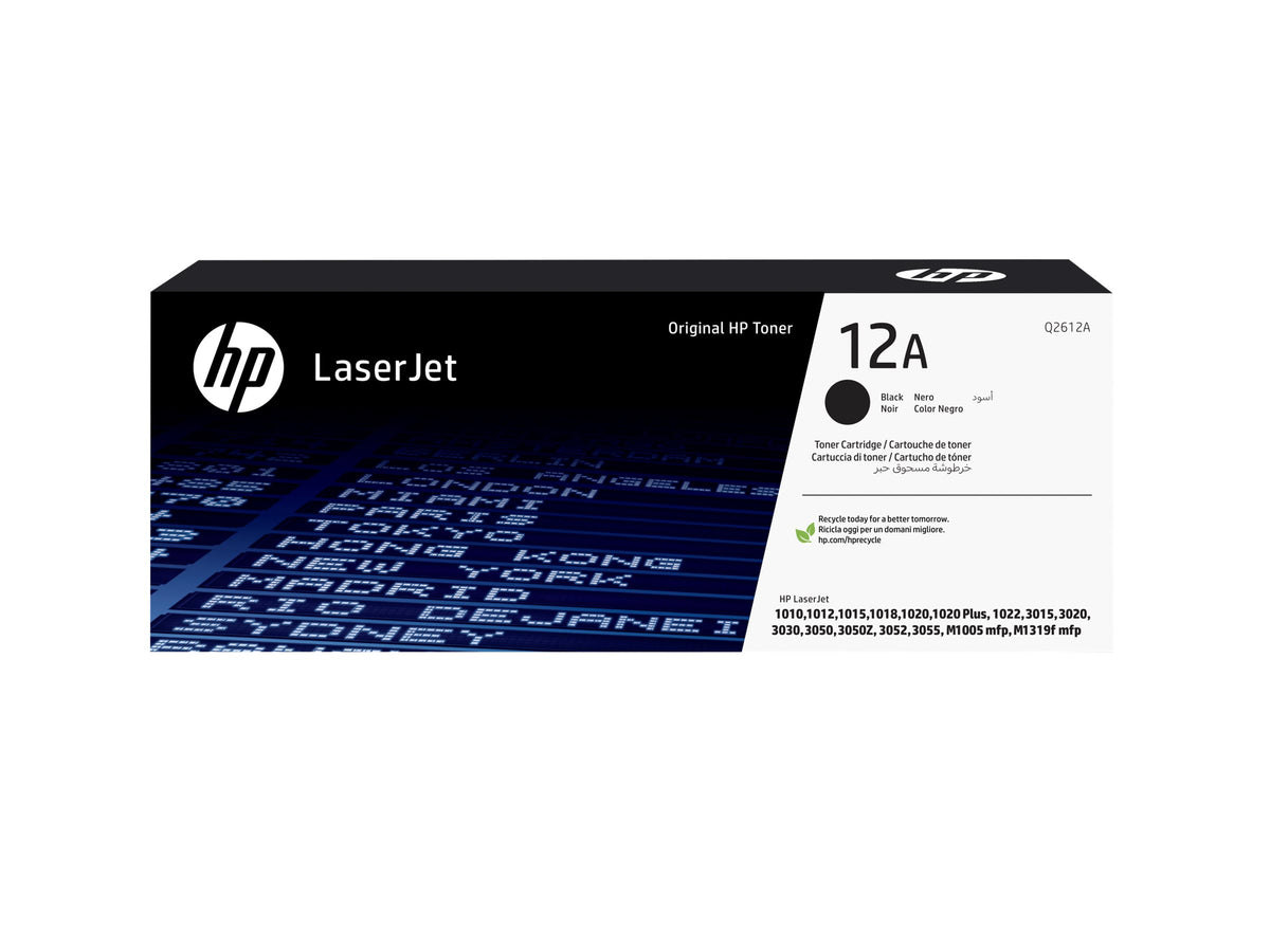 HP 12A original LaserJet original Toner cartridge Q2612A black standard capacity 2.000 pages 1-pack