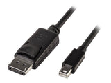 LINDY Mini DP to DP Cable black 5m MiniDisplayPort to DisplayPort