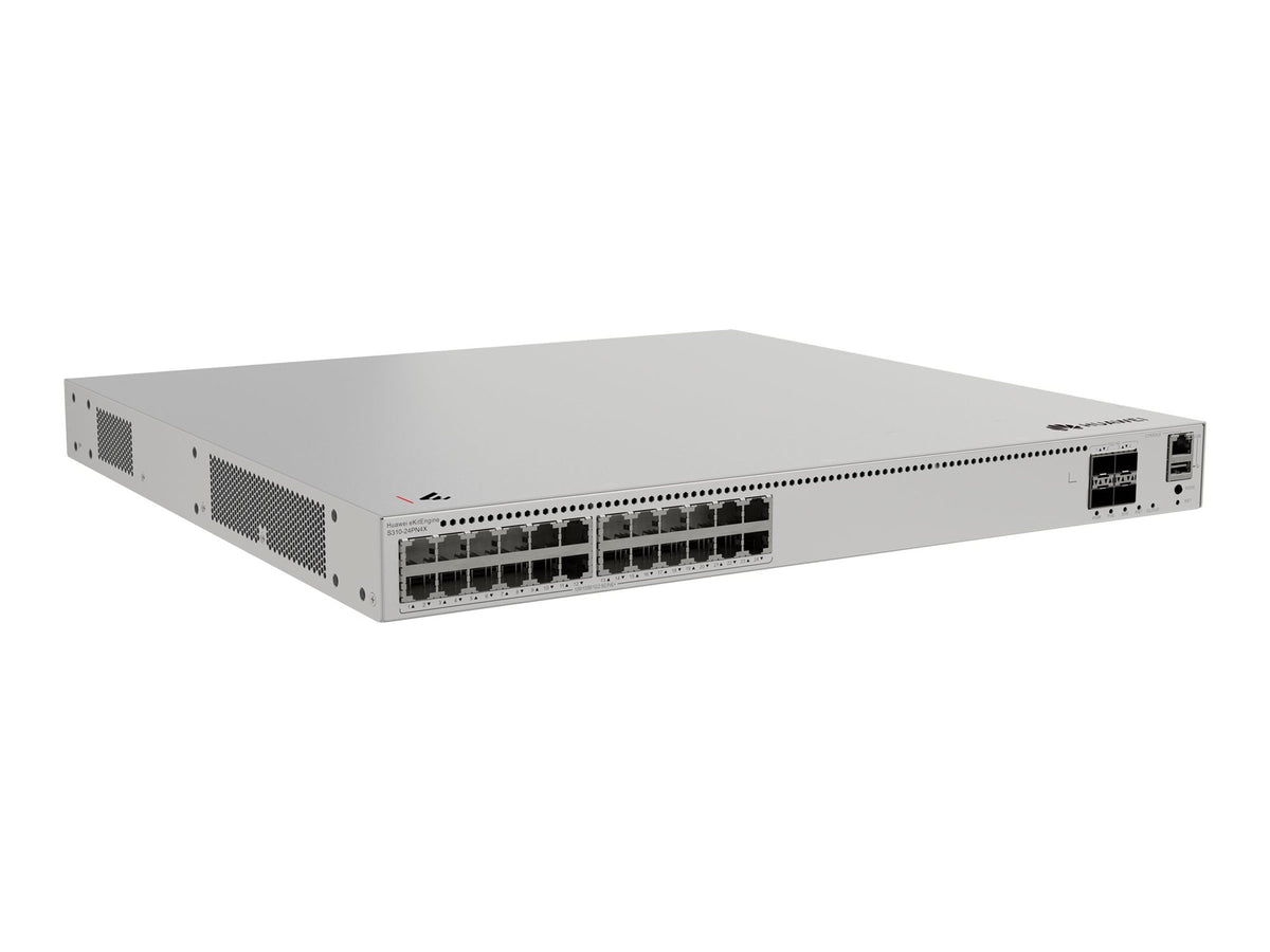 HUAWEI eKit S310 Series S310-24PN4X Géré L2+ 2.5G Ethernet (100/1000/2500) Connexion Ethernet, supportant l'alimentation via ce port (PoE) 1U Gris