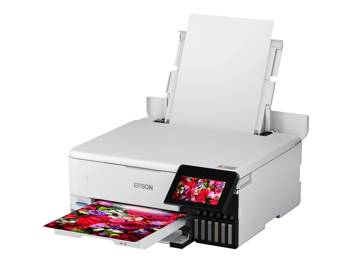 EPSON EcoTank ET-8500 MFP colour ink-jet refillable A4 16ppm print USB LAN USB host Wi-Fi white
