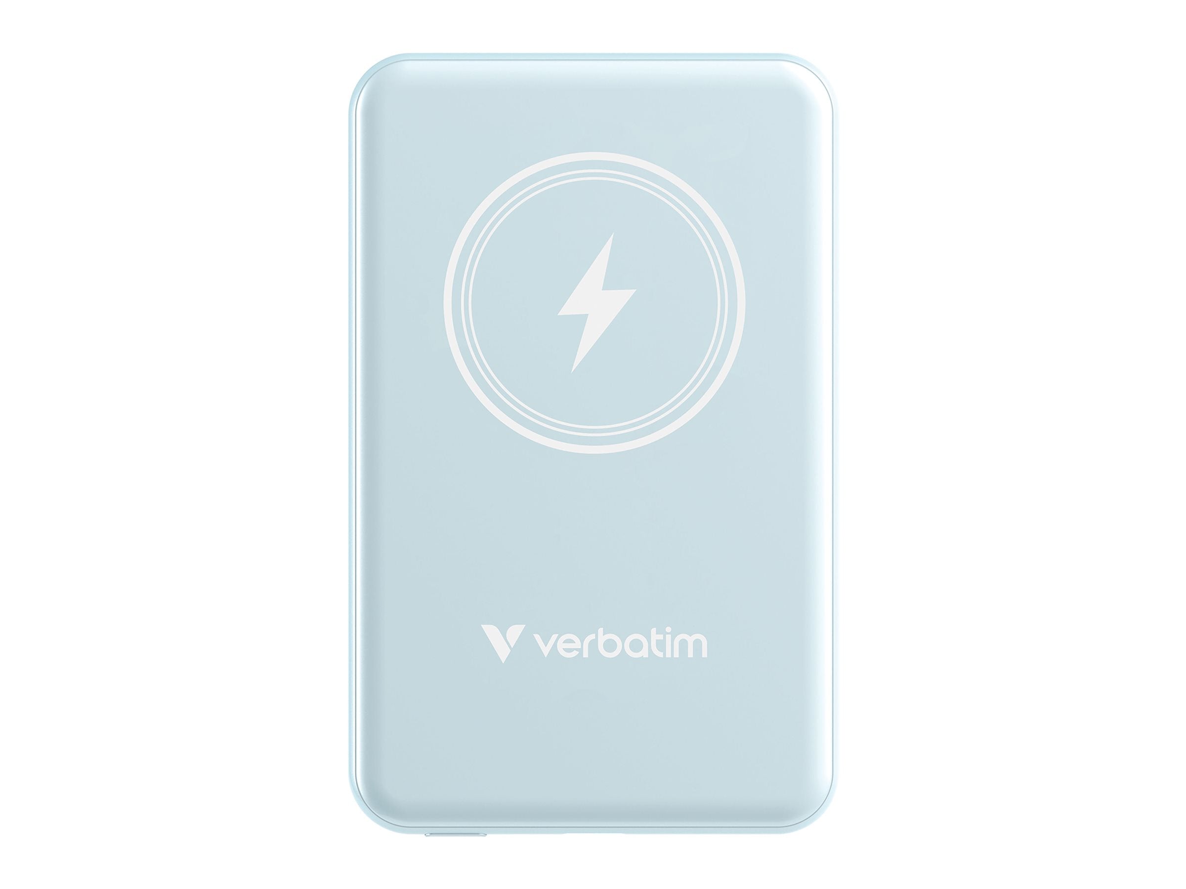 VERBATIM CHARGE N GO MAGNETIC WIRELESS POWER BANK 5000 BLUE WCF (P)