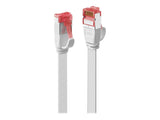 LINDY Cat.6 U/FTP Flat Patch Cable White 1m