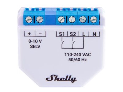 SHELLY Plus 0-10V Dimmer WLAN Analog Light Dimmer