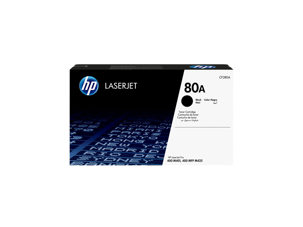 HP 80A original Toner cartridge CF280A black standard capacity 2.560 pages 1-pack
