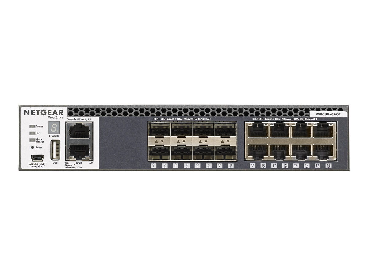 M4300-8X8F Stackable mgd.Switch 16xXGENT