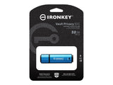 KINGSTON 32Go USB-C IronKey Vault Privacy 50C AES-256 Encrypted FIPS 197