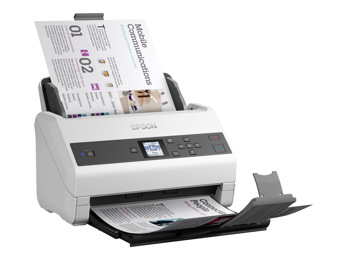 EPSON WorkForce DS-870 Document scanner Contact Image Sensor CIS Duplex A4 600x600dpi 65ppm ADF 100sheets 7000scans/d USB 3.0