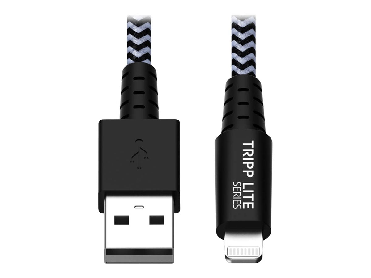 EATON TRIPPLITE Heavy-Duty USB-A to Lightning Sync/Charge Cable MFi Certified M/M USB 2.0 Lightning USBM to LightningM 1.8m