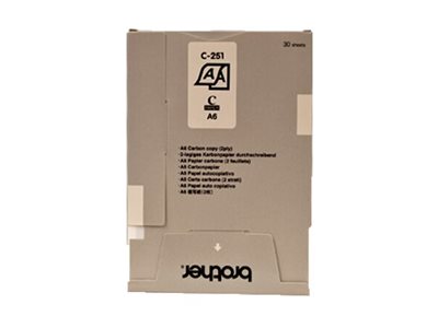 BROTHER PAPIER CARBONE 2 ONGLETS 20X30 FEUILLES