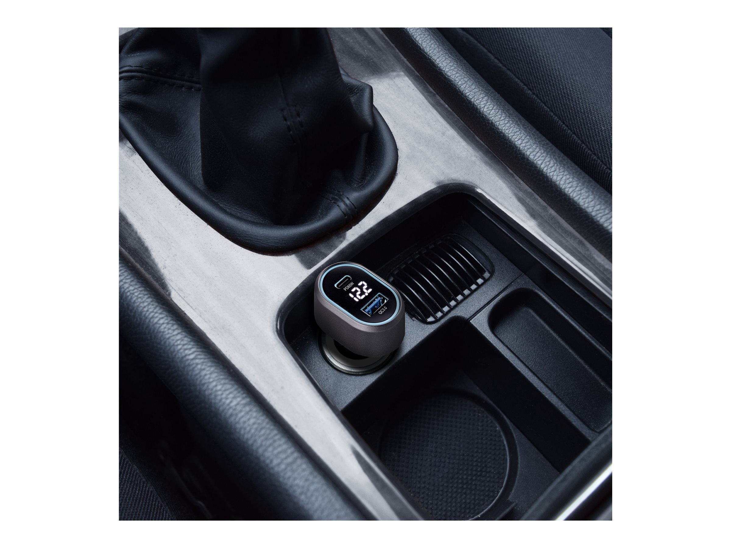 TNB 1x USB and 1x USB-C QC and PD 83W cigarette lighter charger