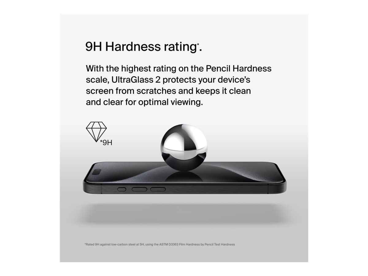 BELKIN ScreenForce Pro UltraGlass2 AM Screen Protection for iPhone 15 Pro Max