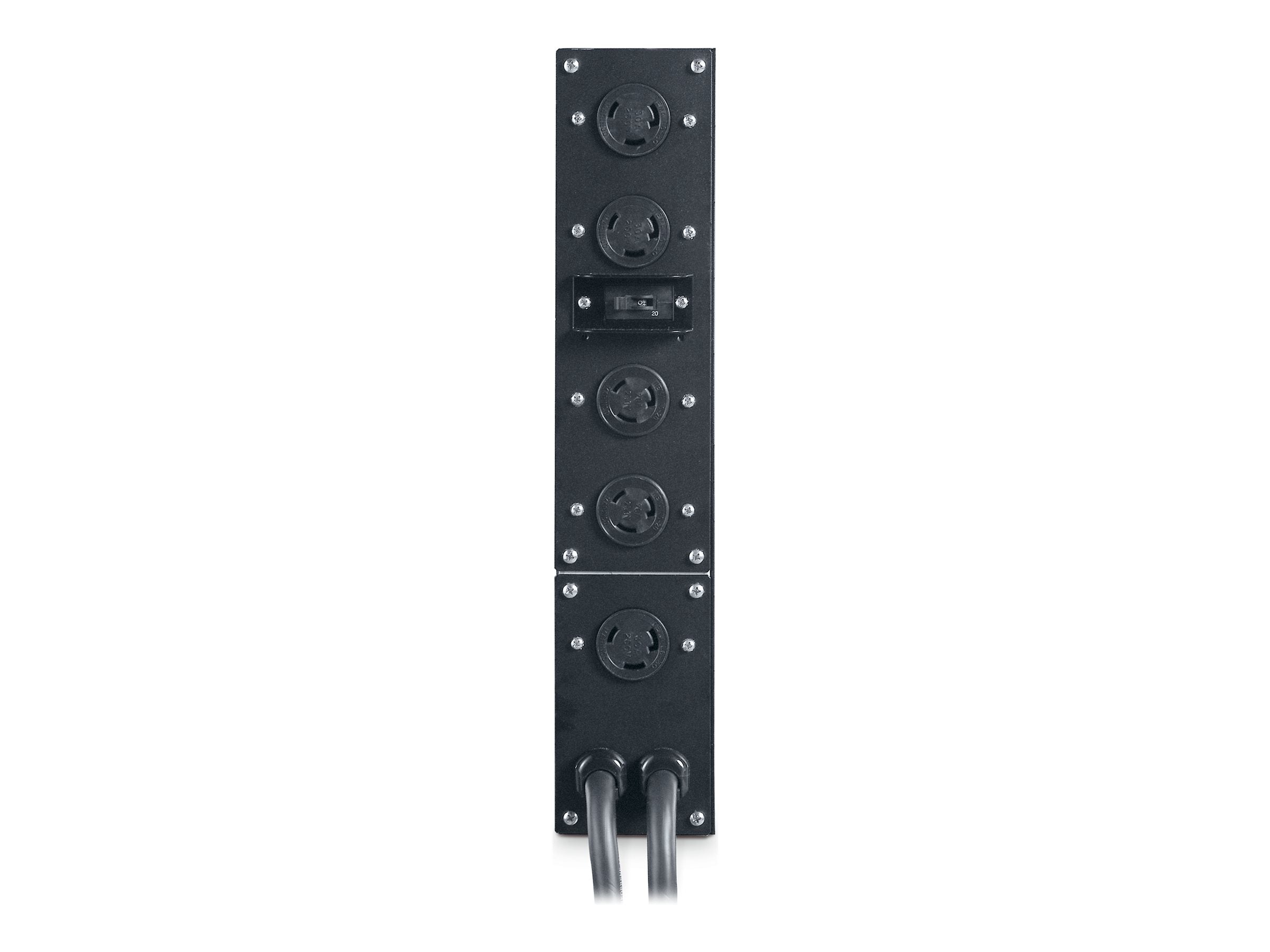 APC Service Bypass Panel Bypass switch rack-mountable AC 200/208/240V output connectors 4 2U 19 3.05m cord Black