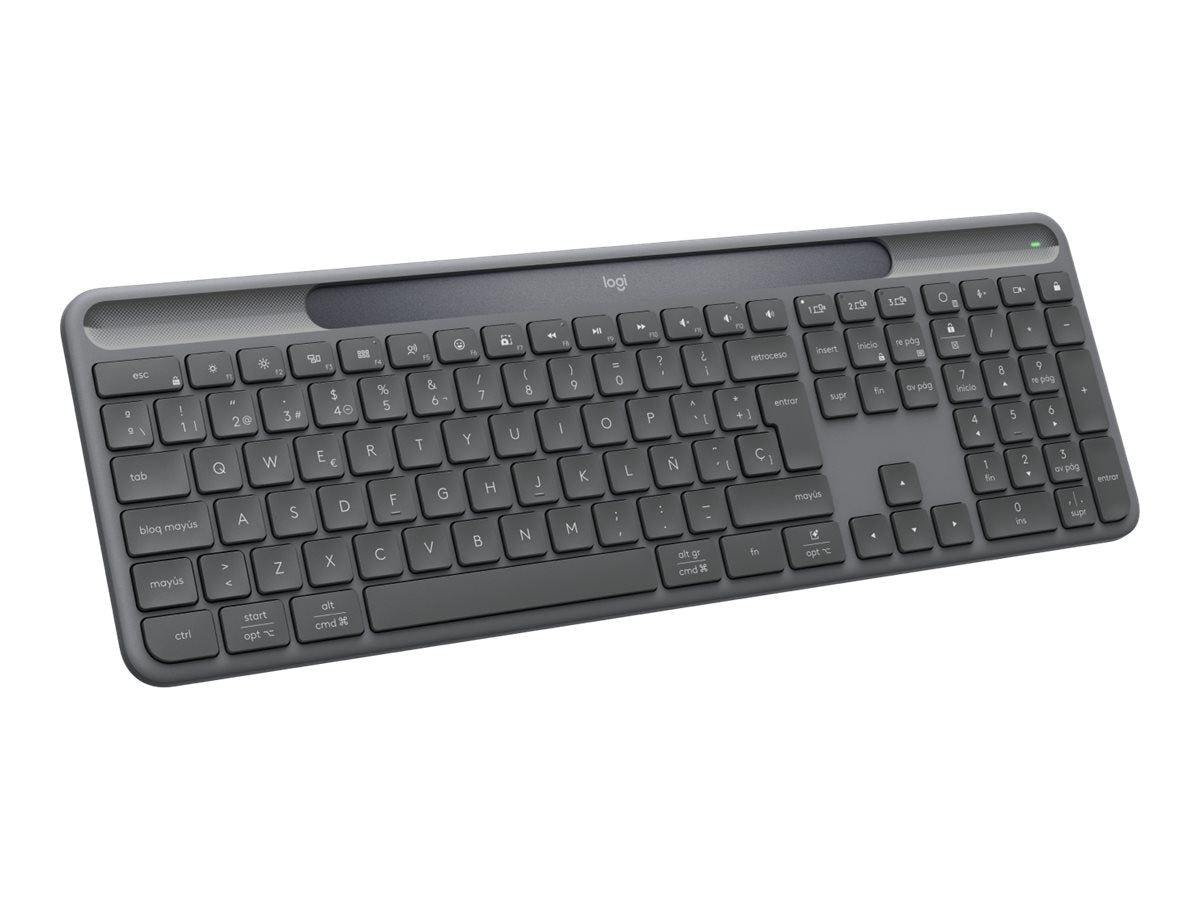 Logitech Signature Slim Solar + K980 for Business clavier Universel RF sans fil + Bluetooth QWERTY Nordique Graphite