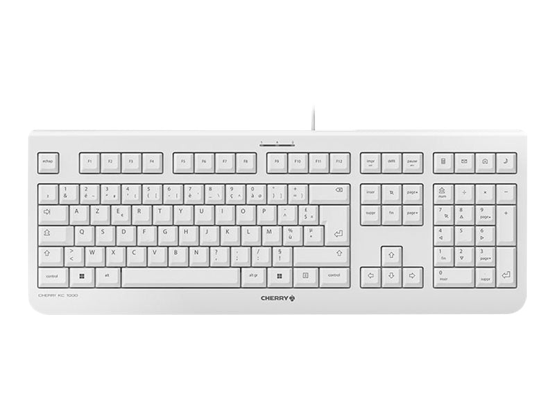 CHERRY Clavier STREAM KEYBOARD USB gris AZERTY (FR)