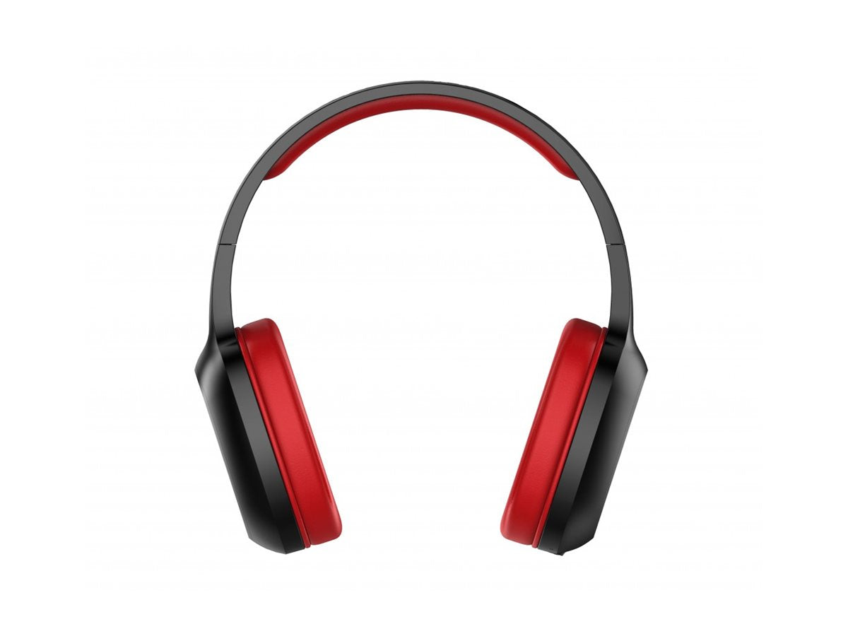 URBAN FACTORY Movee On-Ear Headphones Bluetooth 5.1 Rechargeable - Black/Red