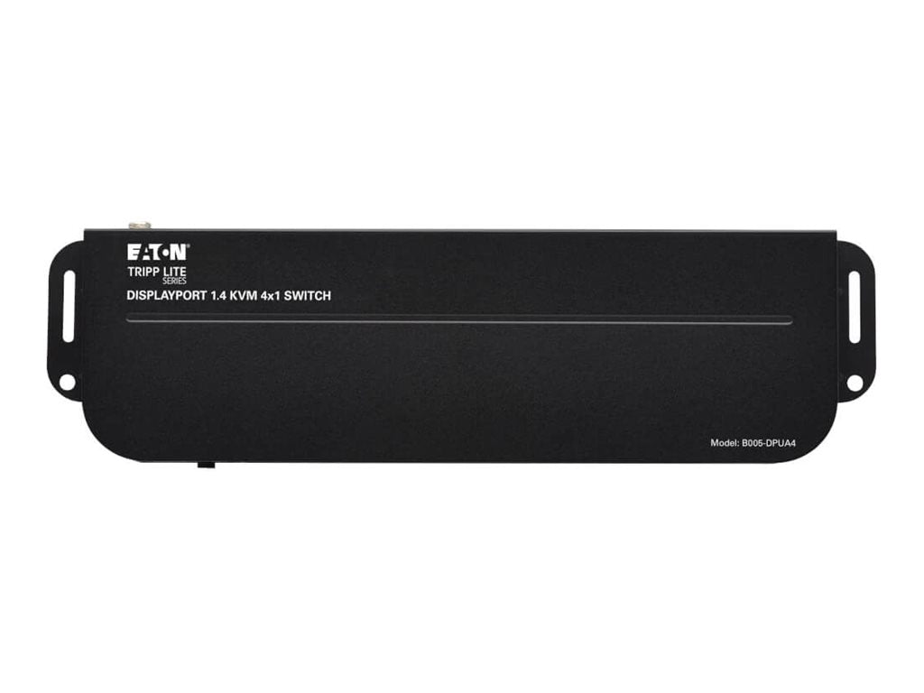 EATON TRIPPLITE Commutateur KVM 4 ports DisplayPort/USB 4K 60 Hz HDR HDCP 2.2 IR DP 1.4 partage USB