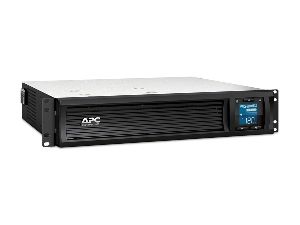 APC Smart-UPS C UPS rack-mountable AC 230V 600Watt 1000VA USB serial output connectors 4 2U Black with APC SmartConnect