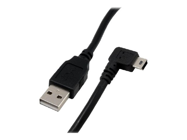 MCL Câble USB 2.0 type A mâle / mini B mâle coudé bas - 0.5m