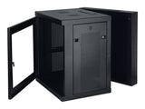 EATON Wall-Mounted SmartRack 12U Enclosure L. 600mm D.550mm Rear Hinges Glass Door