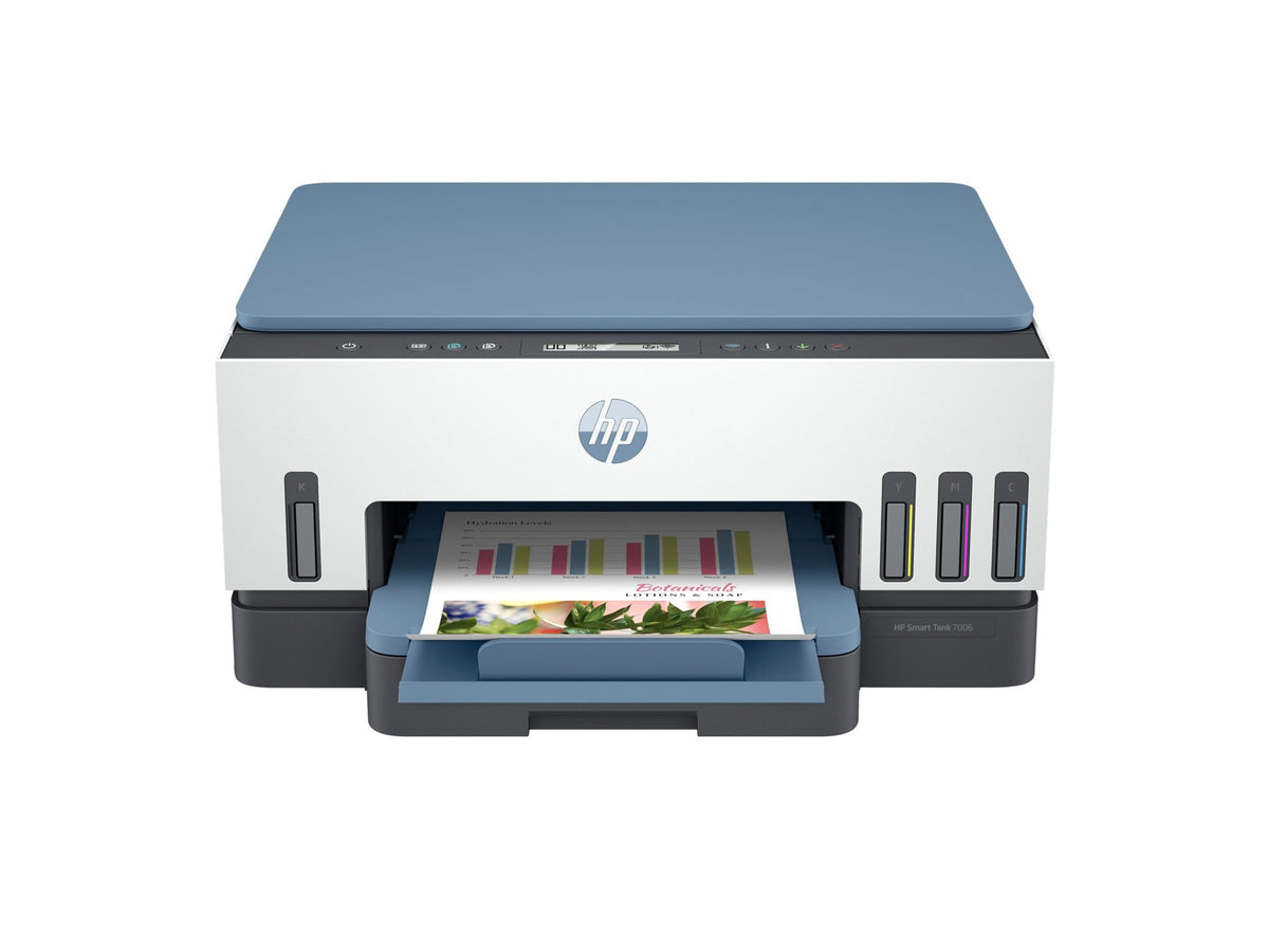 HP Smart Tank 7006 All-in-One MFP colour inkjet refillable 216x297mm A4 13ppm Copy 15ppm Print 250sheets USB Wi-Fi Bluetooth