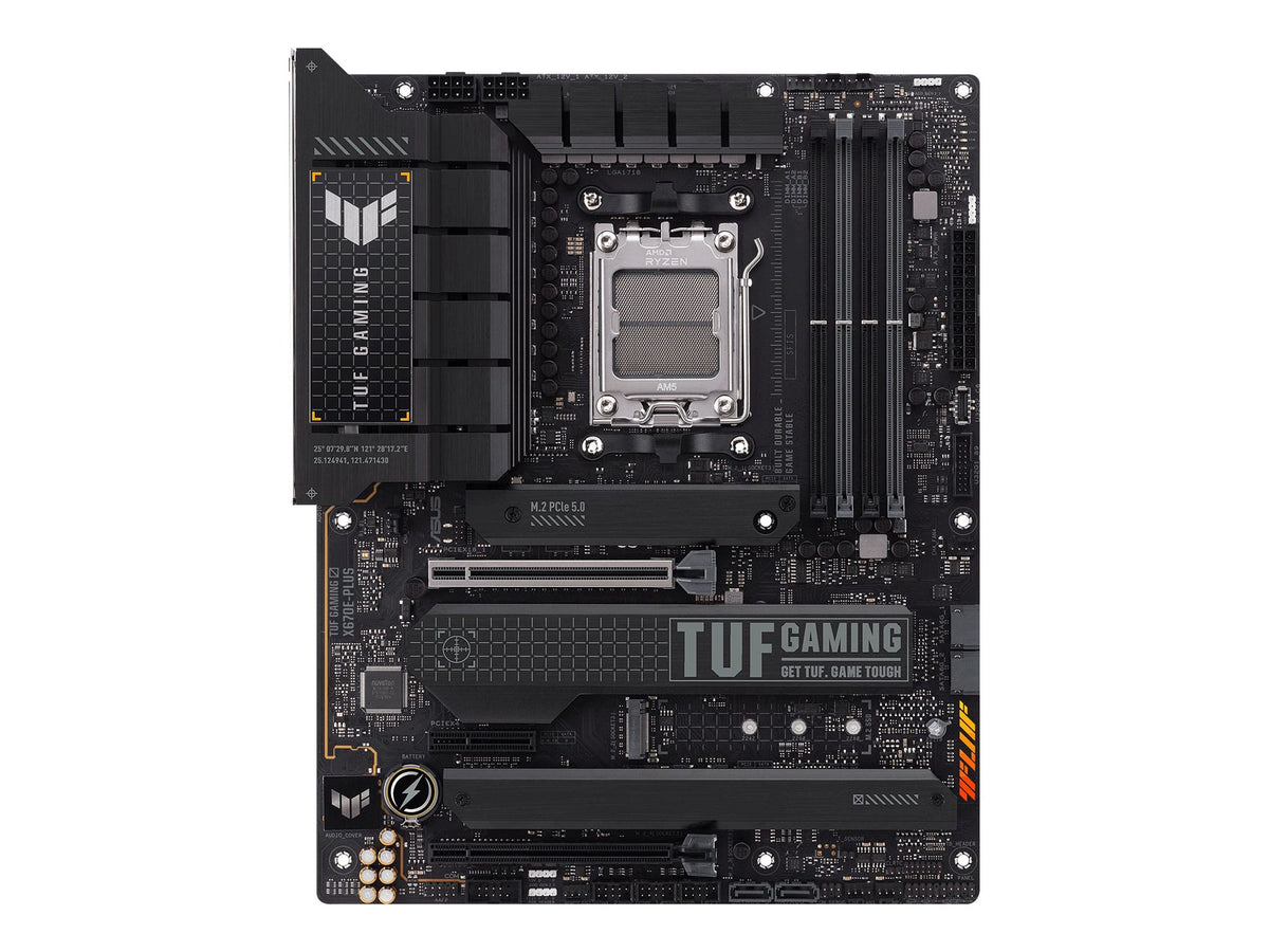 ASUS TUF GAMING X670E-PLUS AM5 Socket 4DDR5 PCIe 5.0 x16 HDMI 2.1 DP 1.4 4xSATA 6Gb/s ATX