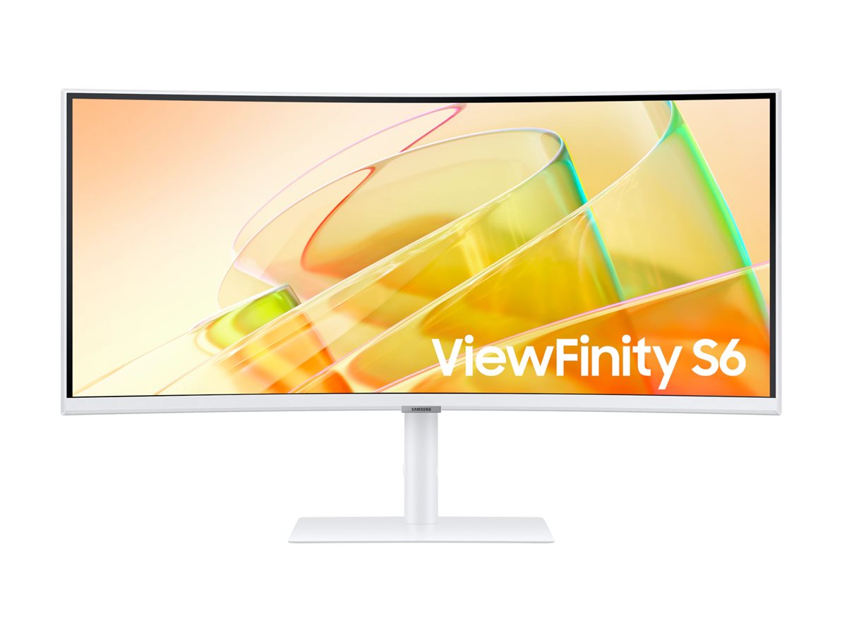 Samsung ViewFinity S65TC - Ecran incurvé -34''- 3440 x 1440 UWQHD- @ 100Hz - VA - HDR10-2x Thunderbolt 4 90W- DP- LAN- Blanc