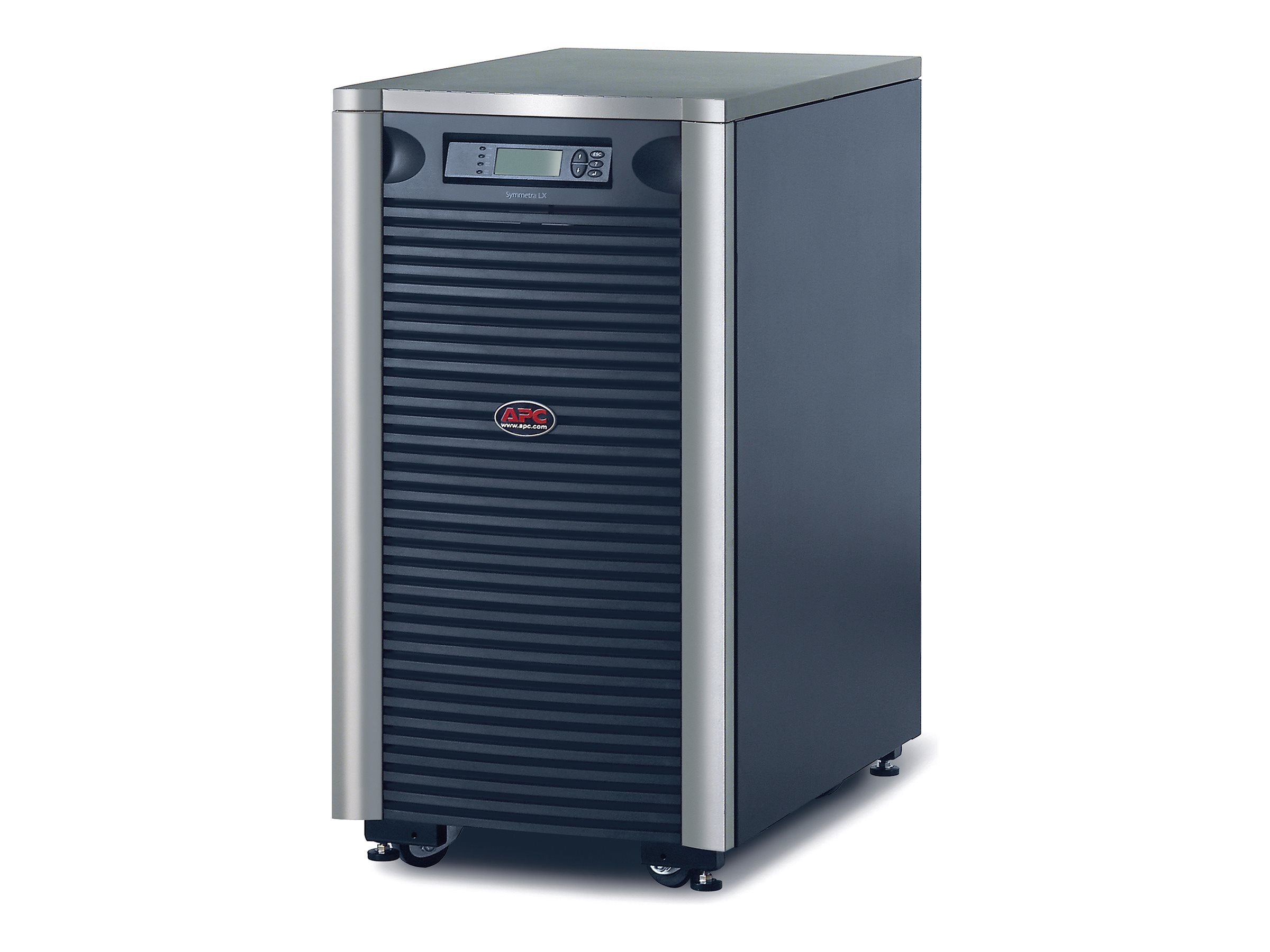 APC Symmetra LX 8kVA Scalable to 16kVA N+1 Power AC 220/230/240/380/400/415V 8000VA 1-phase Ethernet 10/100 oc 1 19U BK silver