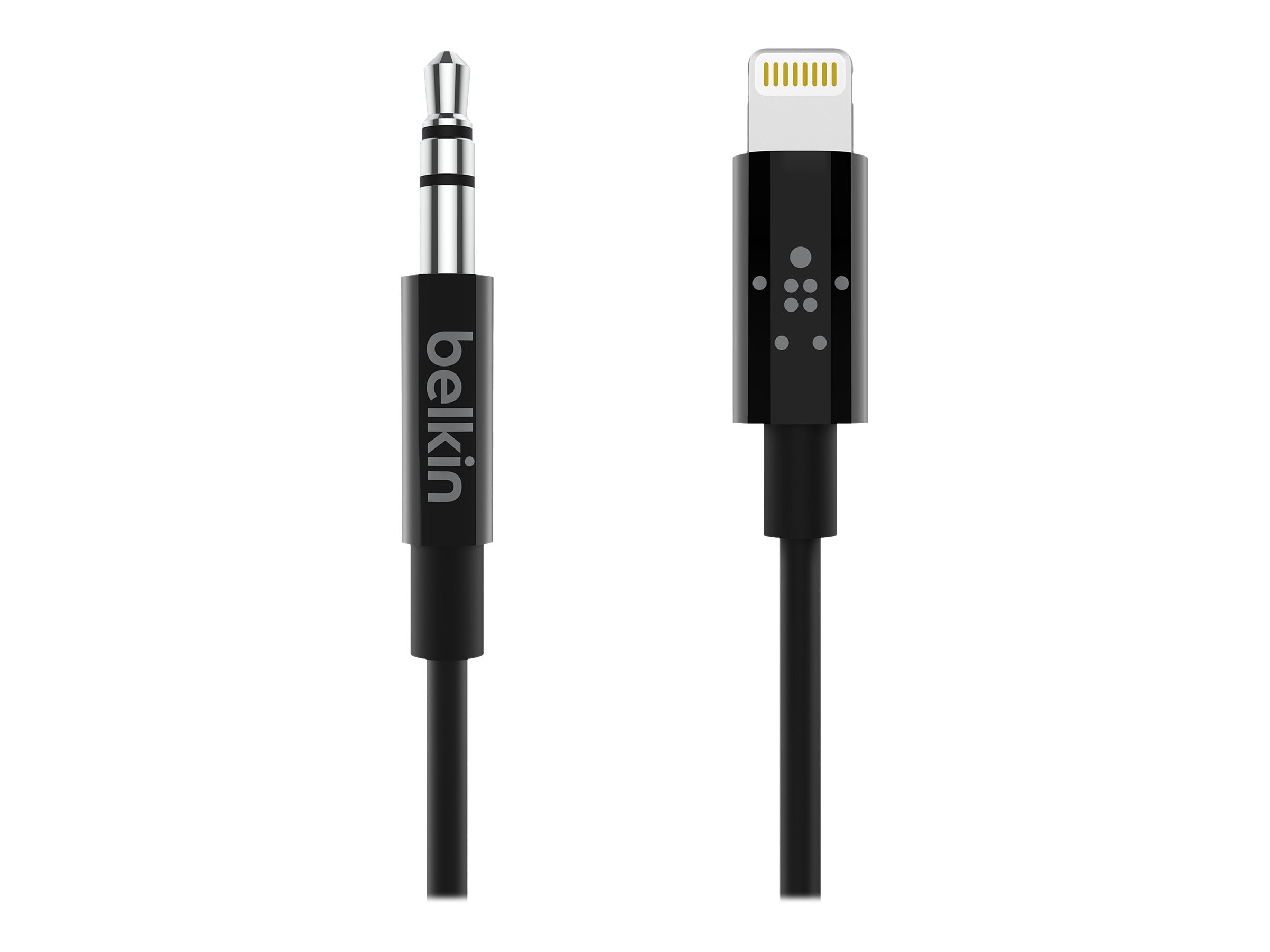 BELKIN Câble audio 3.5 mm avec connecteur Lightning 90cm