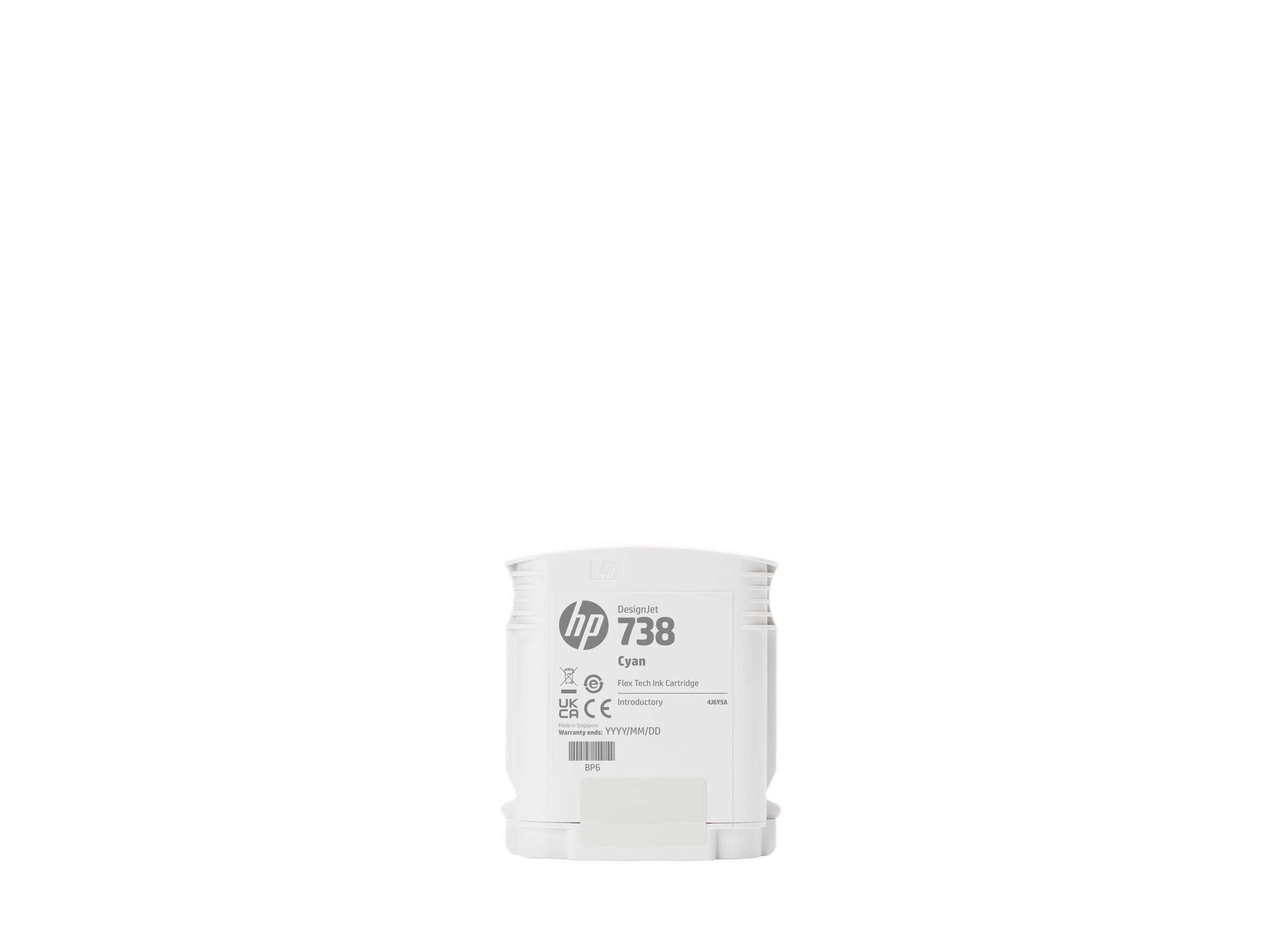 HP 738 130-ml Cyan DesignJet Ink Cartridge