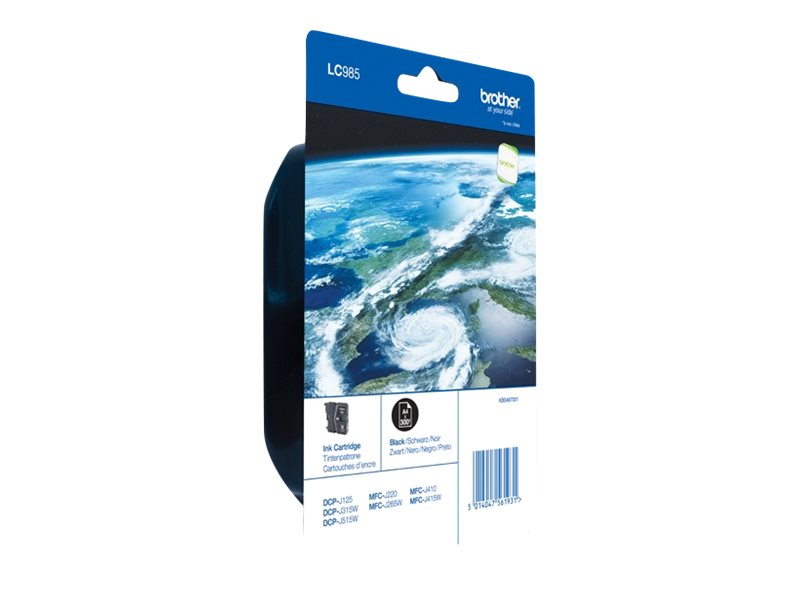 BROTHER LC-985 cartouche d encre noir capacité standard 300 pages pack de 1