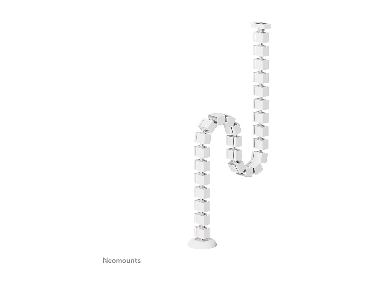 NEOMOUNTS Cable Spine Organizer for sit/stand desk frames magnet mounted white