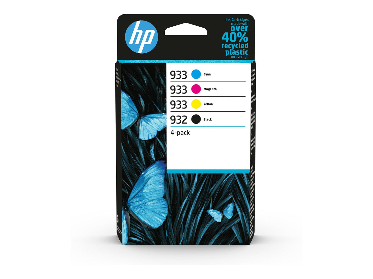HP 932 Black 933 CMY Original Ink Cartridge 4-Pack