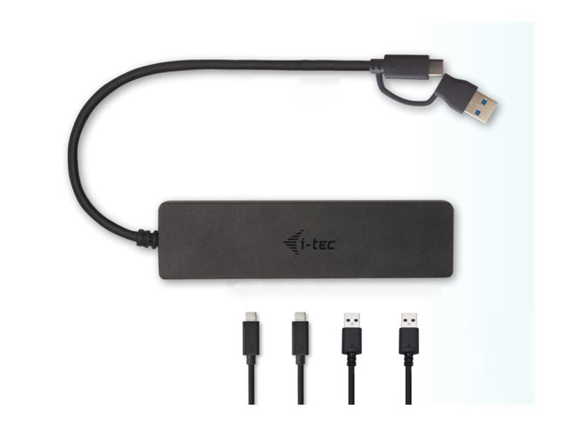 I-TEC USB-C Metal HUB 2xUSB 3.0 2xUSB-C 5Gbps without power adapter ideal for Notebook Ultrabook Tablet PC