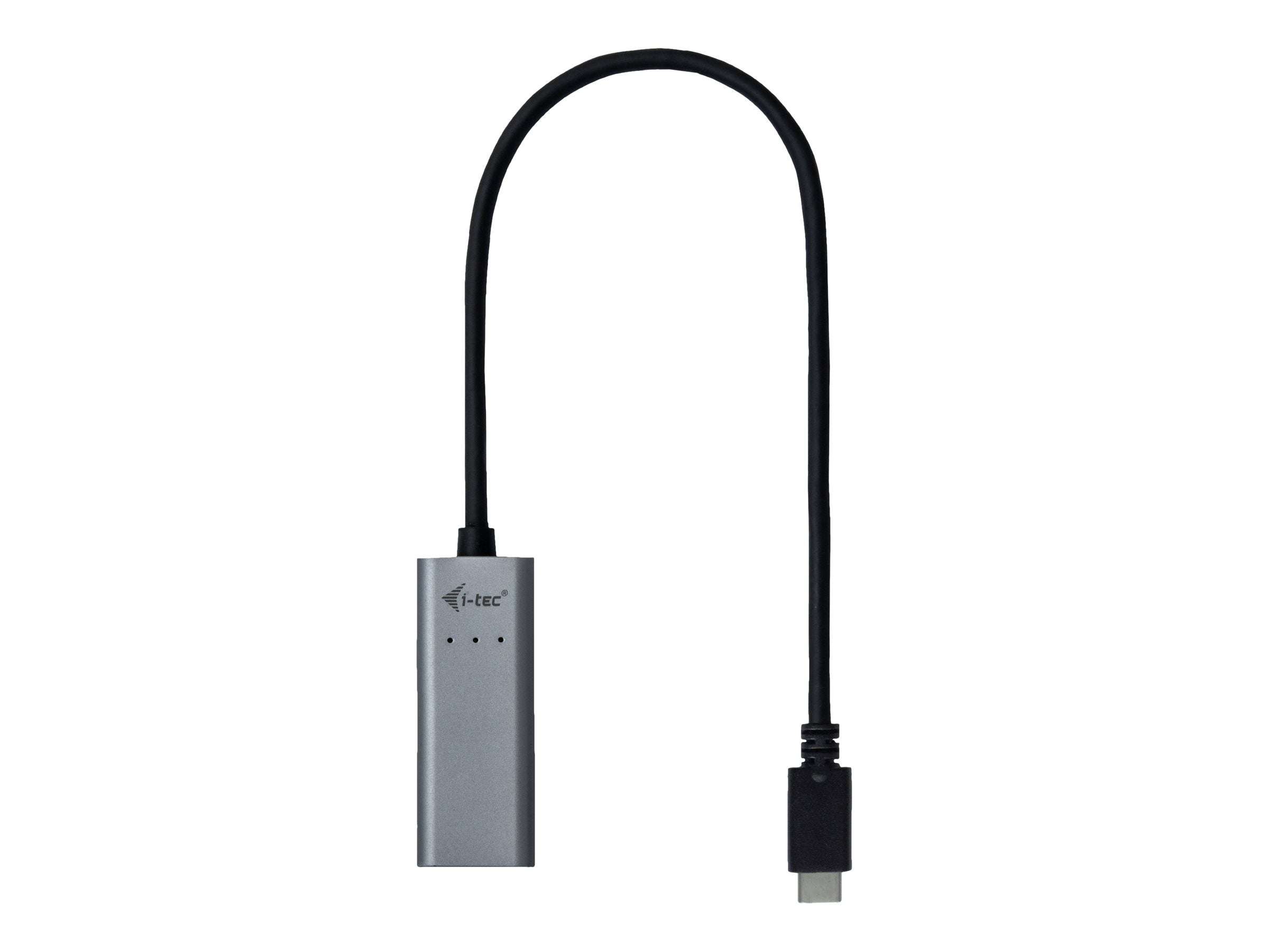 I-TEC USB-C Metal 2.5Gbps Ethernet Adapter 1x USB-C to RJ-45 LED compatible with Thunderbolt 3