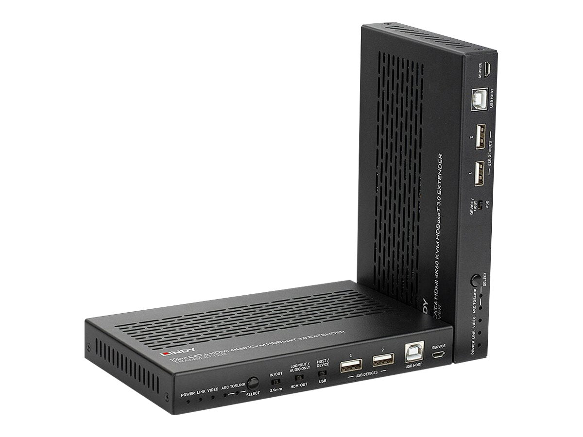 LINDY 100m Cat.6A HDMI 4K60 HDBaseT 3.0 KVM Extender