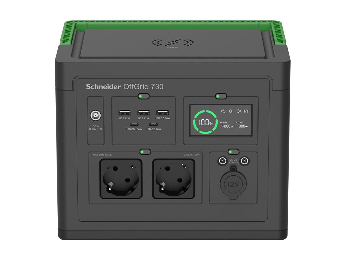 APC Schneider OffGrid Portable Power Station 730 738Wh Lithium-ion 2 Schuko Sinewave