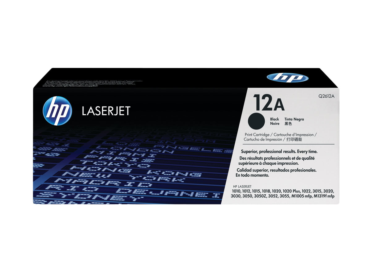 HP 12A original LaserJet original Toner cartridge Q2612A black standard capacity 2.000 pages 1-pack